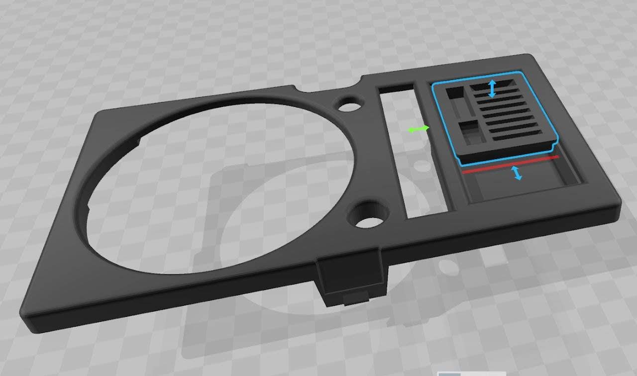 Cup holder insert 3D render