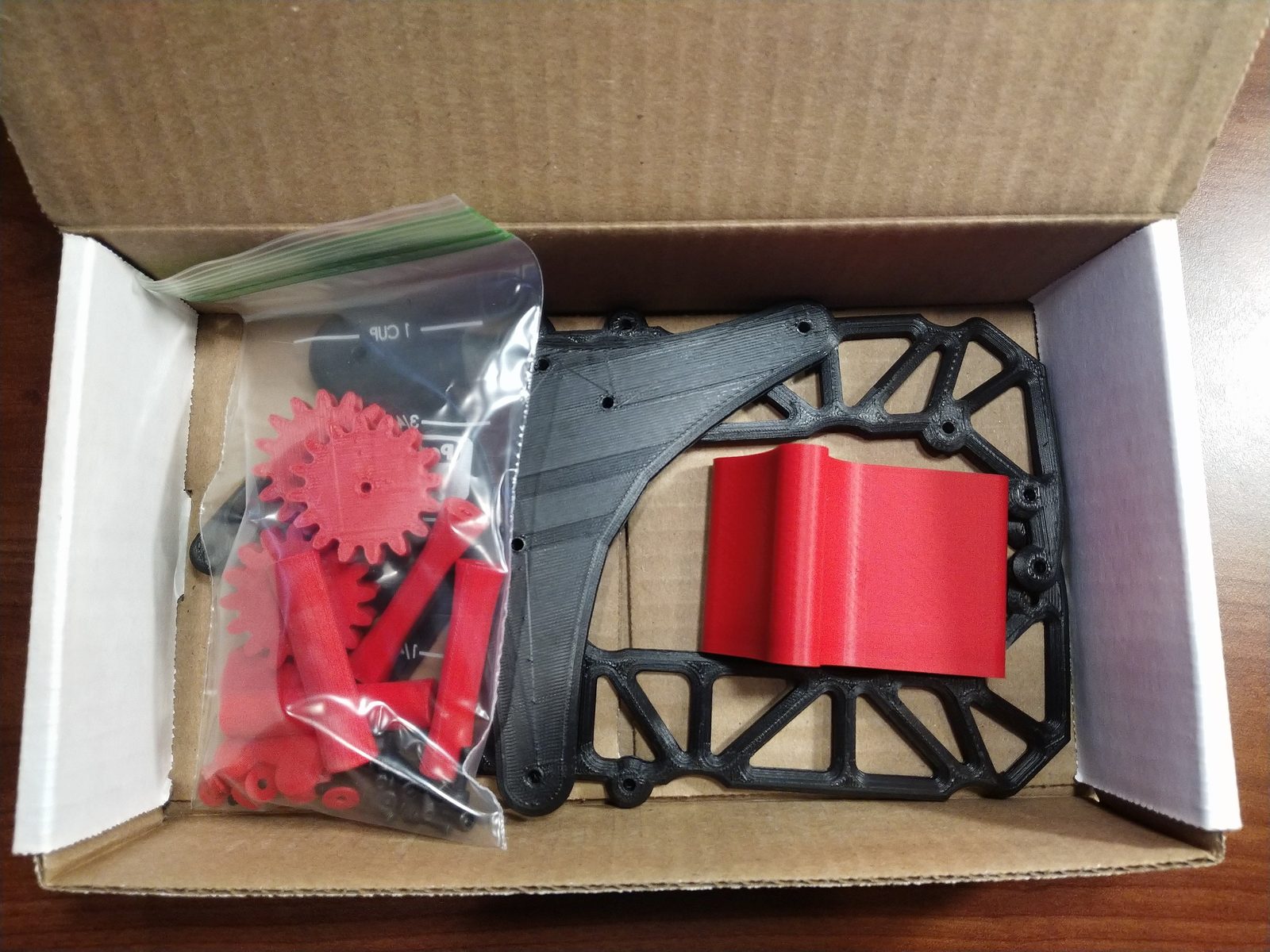 Headphone stand parts as received