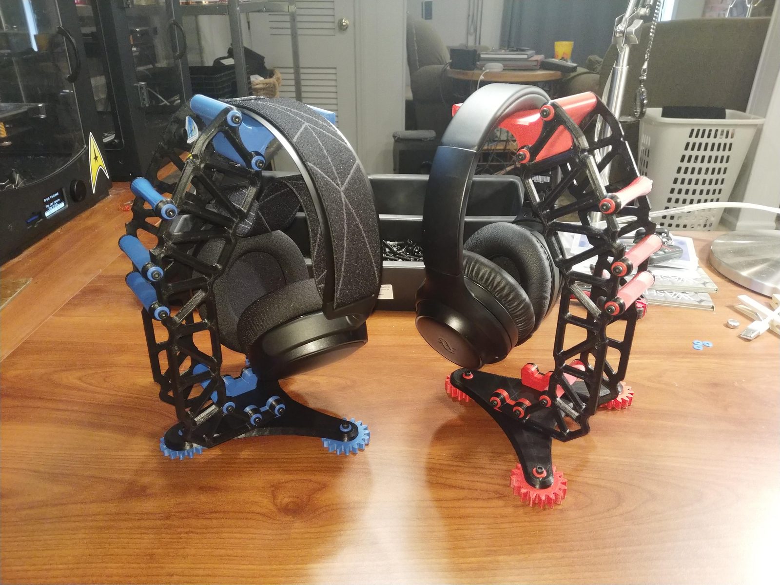 Towers attached to base